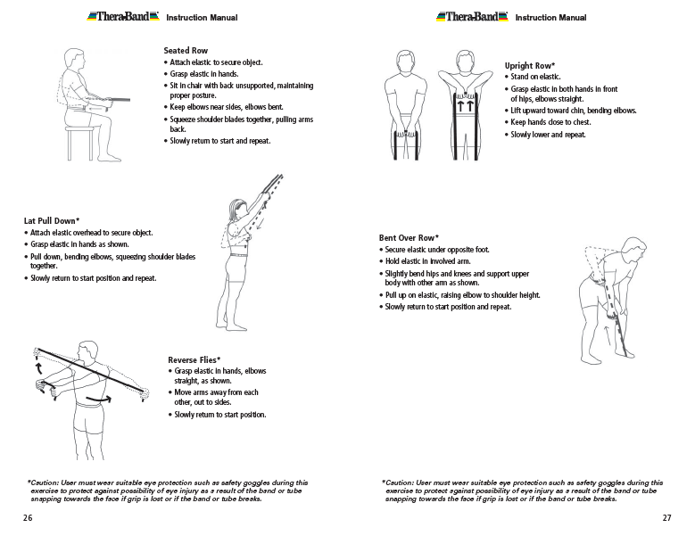 Theraband Exercise Information for Patients and Consumers Page 26-27 Chest Exercises