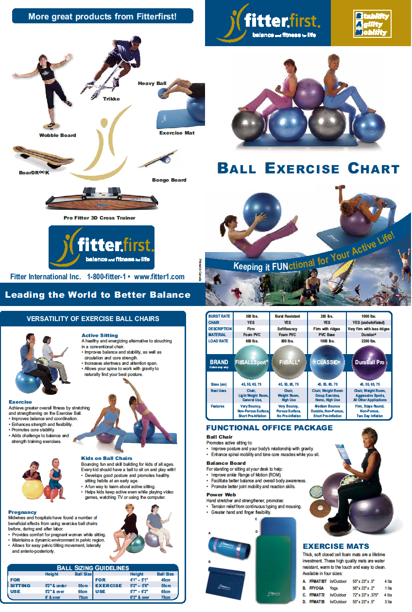 fitterfirst Ball Exercise Chart Page 2