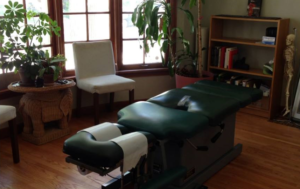 chiropractic table drops at the neck abdomen and pelvis