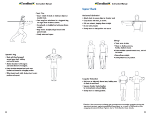 Theraband Exercise Information for Patients and Consumers Page 24-25 Chest and Upper Back Exercises