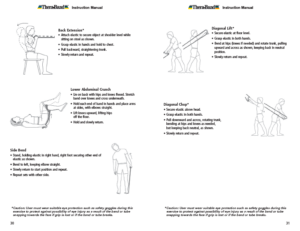 Theraband Exercise Information for Patients and Consumers Page 30-31 Abs and Back Exercises