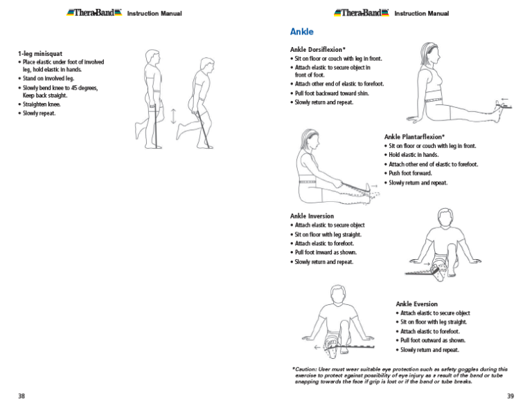 Theraband Exercise Information for Patients and Consumers Page 38-39 ...