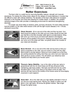 fitterfirst Foam Roller Exercises Page 1